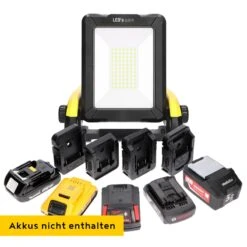 LED-Baustrahler Mit Adapter Für Marken-Akkus - Multi Akku Arbeitsleuchte, 20W, 2900lm 33 LED-Baustrahler Mit Adapter Für Marken-Akkus - Multi Akku Arbeitsleuchte, 20W, 2900lm -Optimal Ranchzaun Geschäft 510555 multi akku arbeitsleuchte 20w 2900lm 12