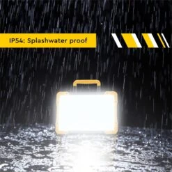 LED Baustrahler - Akku Strahler Mit Adapter, Multi Akku Arbeitsleuchte, 40W, 5500lm -Optimal Ranchzaun Geschäft 510560 multi akku arbeitsleuchte 40w 5500lm 19