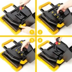 LED Baustrahler - Akku Strahler Mit Adapter, Multi Akku Arbeitsleuchte, 40W, 5500lm -Optimal Ranchzaun Geschäft 510560 multi akku arbeitsleuchte 40w 5500lm 8