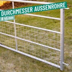VOSS.farming Weidetor Mit Gitter, Starres Weidezauntor, 457,5 Cm, 115 Cm Hoch 21 VOSS.farming Weidetor Mit Gitter, Starres Weidezauntor, 457,5 Cm, 115 Cm Hoch -Optimal Ranchzaun Geschäft 515302 04 06 08 voss farming weidetor mit gitter witterungsbestaendig 3