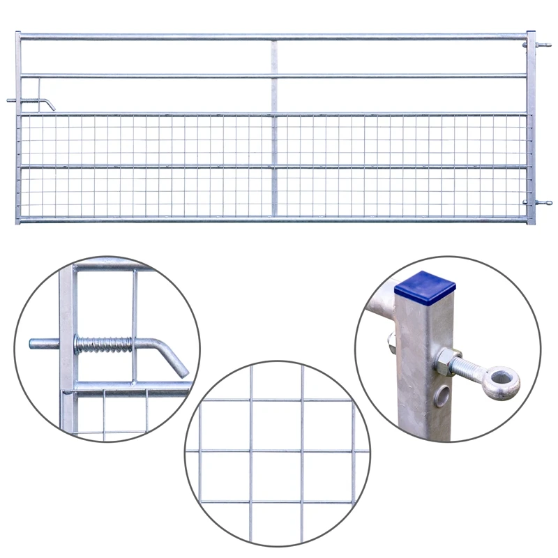 VOSS.farming Weidetor Mit Gitter, Starres Weidezauntor, 305 Cm, 115 Cm Hoch 3 VOSS.farming Weidetor Mit Gitter, Starres Weidezauntor, 305 Cm, 115 Cm Hoch