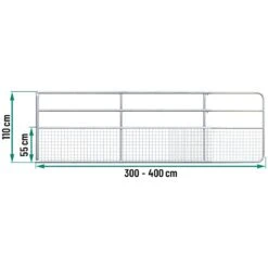 VOSS.farming Weidetor Verstellbar 300 - 400 Cm, Mit Gitter, 110 Cm Hoch, Verzinkt 23 VOSS.farming Weidetor Verstellbar 300 - 400 Cm, Mit Gitter, 110 Cm Hoch, Verzinkt -Optimal Ranchzaun Geschäft 515334 voss farming weidetor verstellbar abmessungen