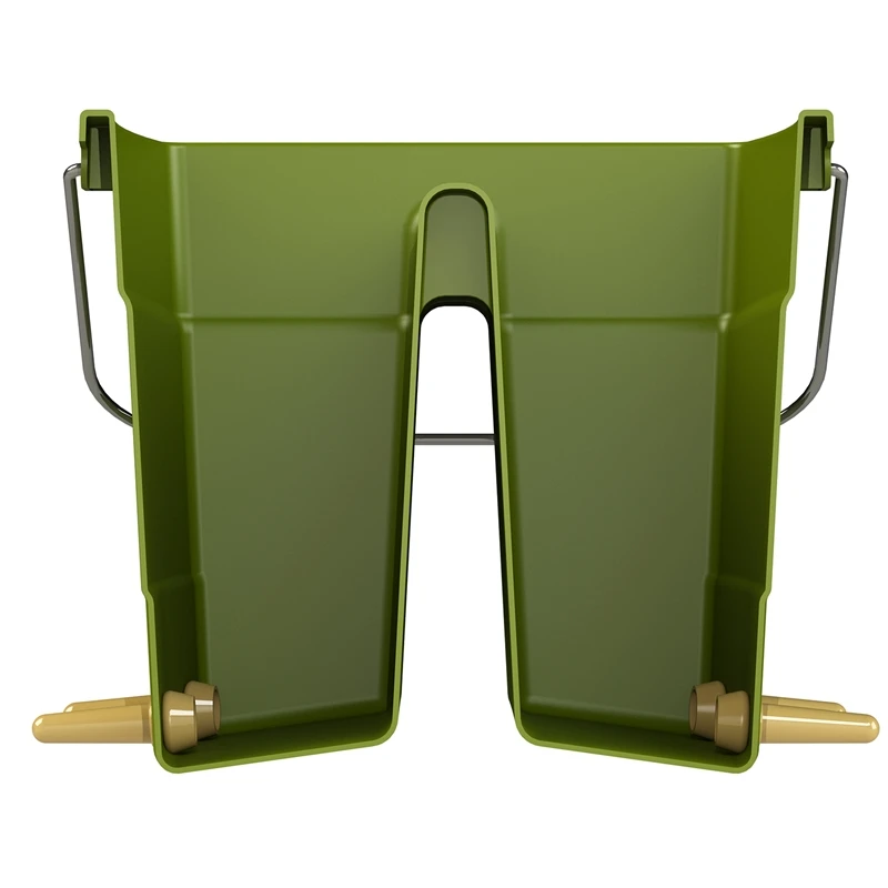 Lammeimer Mit 6 Saugern, Oliv, Quadratisch 4 Lammeimer Mit 6 Saugern, Oliv, Quadratisch – Bild 2