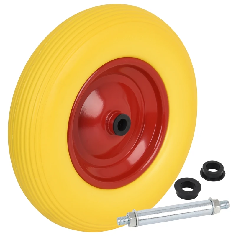 Pannensicheres Schubkarren-Ersatzrad, Inkl. Achse 3 Pannensicheres Schubkarren-Ersatzrad, Inkl. Achse