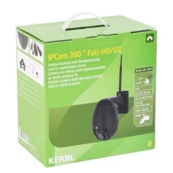 Kerbl IPCam 360° FHD (1080p) Internet-Stall-Kamera Für Stall, Haus & Hof -Optimal Ranchzaun Geschäft 530436 kerbl ip kamera stallkamera full hd