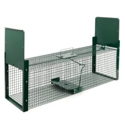 VOSS.farming Lebendfalle, Marderfalle, Fuchsfalle, WaschbÀrfalle, 27x27x103cm