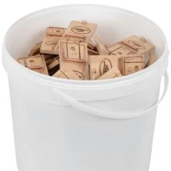 100x Mausefalle LUNA, Schlagfalle, Holz Mäusefalle Inkl. Eimer -Optimal Ranchzaun Geschäft 532251 holz mausefalle luna 100er eimer 2