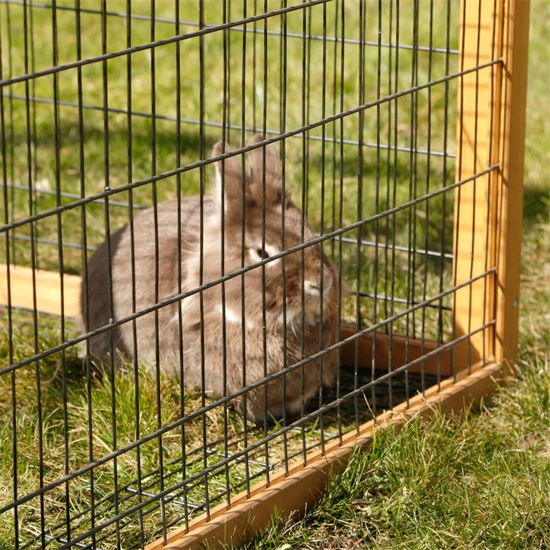 Kleintiergehege, Freilaufgehege Für Kaninchen, Meerschweinchen, Kleintiere, 116 X 116 X 58cm 6 Kleintiergehege, Freilaufgehege Für Kaninchen, Meerschweinchen, Kleintiere, 116 X 116 X 58cm – Bild 4