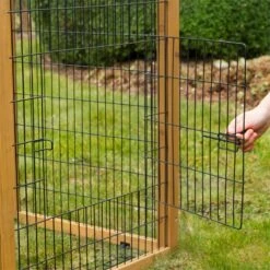 Freilaufgehege Für Kaninchen, Nager, Hühner Und Kleintiere, 220 X 115 X 75cm -Optimal Ranchzaun Geschäft 559207 freilaufgehege mit plastikdach hochwertiges verzinktes gitter