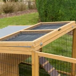 Freilaufgehege Für Kaninchen, Nager, Hühner Und Kleintiere, 220 X 115 X 75cm -Optimal Ranchzaun Geschäft 559207 freilaufgehege mit plastikdach robustes kunststoffdach