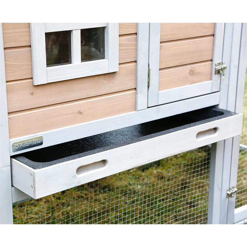 Hühnerstall "Bonny" Inkl. Legenester + Sitzstangen + Freilaufgehege, 181 X 65 X 118cm 6 Hühnerstall "Bonny" Inkl. Legenester + Sitzstangen + Freilaufgehege, 181 X 65 X 118cm – Bild 4