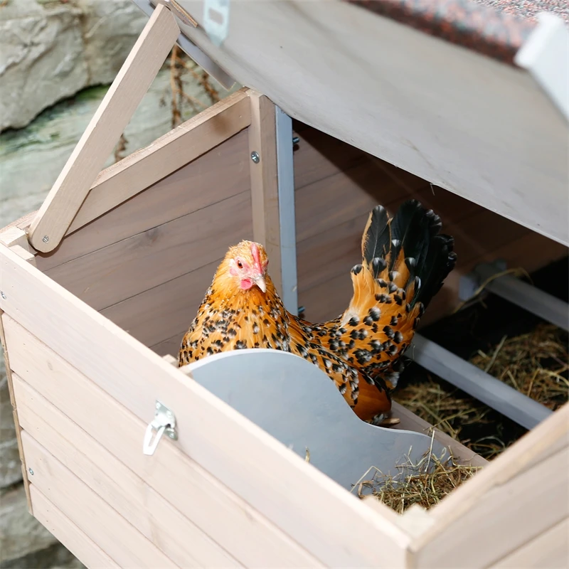 Hühnerstall "Bonny" Inkl. Legenester + Sitzstangen + Freilaufgehege, 181 X 65 X 118cm 10 Hühnerstall "Bonny" Inkl. Legenester + Sitzstangen + Freilaufgehege, 181 X 65 X 118cm – Bild 8