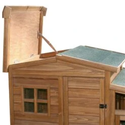 Kleintierstall, Hühnerstall "Fortuna" Kaninchenstall, Nagerstall Inkl. Gehege, 160 X 80 X 117cm -Optimal Ranchzaun Geschäft 559256 kleintierstall fortuna einfache montage stecksystem