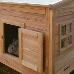 Kleintierstall, Hühnerstall "Fortuna" Kaninchenstall, Nagerstall Inkl. Gehege, 160 X 80 X 117cm -Optimal Ranchzaun Geschäft 559256 kleintierstall fortuna hochwertiges material