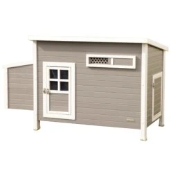 ECO-Kunststoffstall "Barney", Hühnerstall, Kaninchenstall 137 X 73 X 83cm