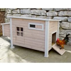 Hühnerstall "Emma" Inkl. Legenester + Sitzstangen, 146 X 74 X 85cm -Optimal Ranchzaun Geschäft 559264 huehnerstall emma stabile ausfuehrung