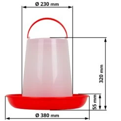 SET VOSS.farming - Geflügelfutterautomat 8kg + Geflügeltränke 10l 35 SET VOSS.farming - Geflügelfutterautomat 8kg + Geflügeltränke 10l -Optimal Ranchzaun Geschäft 560106 voss farming gefluegel futtertrog 8kg