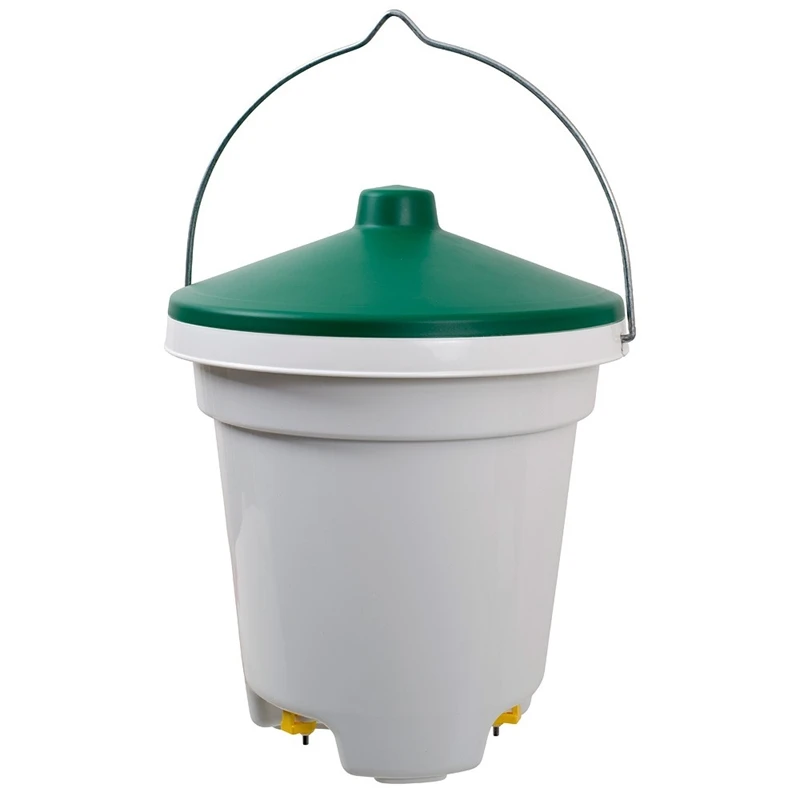 Geflügel-Tränkeeimer Mit Nippeln - Geflügeltränke Mit Deckel Und Aufhängung, 12l 4 Geflügel-Tränkeeimer Mit Nippeln - Geflügeltränke Mit Deckel Und Aufhängung, 12l – Bild 2