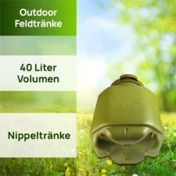 Outdoor Feldtränke 40L Nippeltränke, Kunststoff -Optimal Ranchzaun Geschäft 560381 3