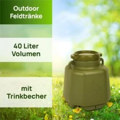 Outdoor Plastiktränke 40L Mit Trinkbecher -Optimal Ranchzaun Geschäft 560382 3