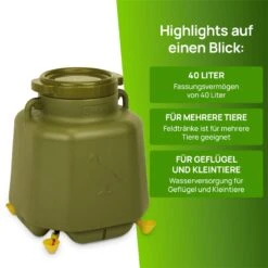 Outdoor Plastiktränke 40L Mit Trinkbecher -Optimal Ranchzaun Geschäft 560382 5
