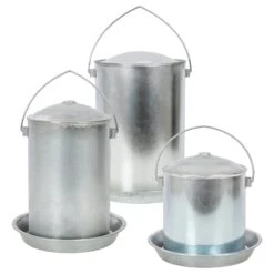 Geflügeltränke Doppelwandig Mit Griff, Wassertränke Hühner Und Geflügel