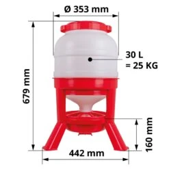 Siphon Futterautomat Für Geflügel - Robuster Geflügelfutterautomat, 25kg 8 Siphon Futterautomat Für Geflügel - Robuster Geflügelfutterautomat, 25kg -Optimal Ranchzaun Geschäft 561141 futterautomat fuer gefluegel huehner 25kg abmessungen