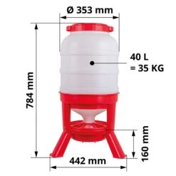 Siphon Futterautomat Für Geflügel - Robuster Geflügelfutterautomat, 35kg 8 Siphon Futterautomat Für Geflügel - Robuster Geflügelfutterautomat, 35kg -Optimal Ranchzaun Geschäft 561142 futterautomat fuer gefluegel huehner 25kg abmessungen