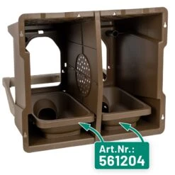 KERBL Doppel-Legenest Für Hühner - Abrollnest Aus Recyceltem Kunststoff, 2 Abteilungen -Optimal Ranchzaun Geschäft 561202 doppel legenest fuer huehner sammellegenest