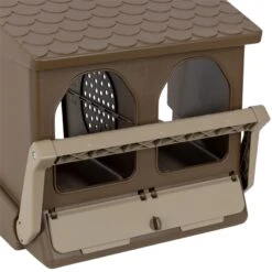 KERBL Doppel-Legenest Für Hühner - Abrollnest Aus Recyceltem Kunststoff, 2 Abteilungen -Optimal Ranchzaun Geschäft 561202 doppel legenest fuer huehner zwei abteilungen