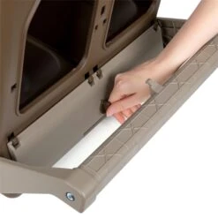 KERBL Doppel-Legenest Für Hühner - Abrollnest Aus Recyceltem Kunststoff, 2 Abteilungen -Optimal Ranchzaun Geschäft 561202 doppellegenest aus recyceltem kunststoff einfach zu reinigen