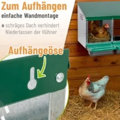 Legenest Für Hühner Aus Metall - Abrollnest Zum Aufhängen -Optimal Ranchzaun Geschäft 561219 5