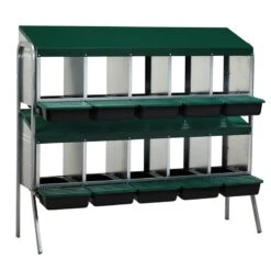 Legenest Für Hühner Aus Metall - Abrollnester Mit Doppelständer