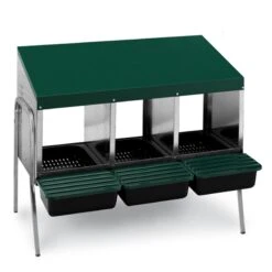 Hühner Legenest, Abrollnest Zum Aufstellen Inkl. Standfüße Aus Metall