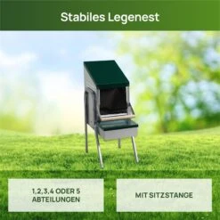 Hühner Legenest Mit Sitzstange Und Standfuß - Abrollnest Zum Aufstellen 9 Hühner Legenest Mit Sitzstange Und Standfuß - Abrollnest Zum Aufstellen -Optimal Ranchzaun Geschäft 561510 3