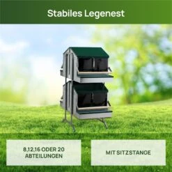 Legenester Für Hühner - Doppelseitiges Abrollnest Auf Zwei Etagen Mit Standfuß 9 Legenester Für Hühner - Doppelseitiges Abrollnest Auf Zwei Etagen Mit Standfuß -Optimal Ranchzaun Geschäft 561530 3