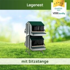 Legenester Für Hühner - Doppelseitiges Abrollnest Auf Zwei Etagen Mit Standfuß 10 Legenester Für Hühner - Doppelseitiges Abrollnest Auf Zwei Etagen Mit Standfuß -Optimal Ranchzaun Geschäft 561530 4