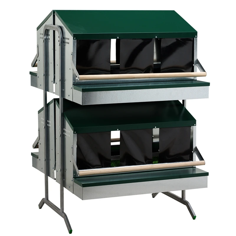 Legenester Für Hühner - Doppelseitiges Abrollnest Auf Zwei Etagen Mit Standfuß 3 Legenester Für Hühner - Doppelseitiges Abrollnest Auf Zwei Etagen Mit Standfuß