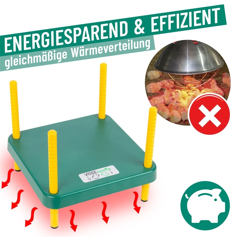 VOSS.farming Küken Wärmeplatte "VD25" - Kükenaufzucht, 25x25cm, 21W 6 VOSS.farming Küken Wärmeplatte "VD25" - Kükenaufzucht, 25x25cm, 21W – Bild 4