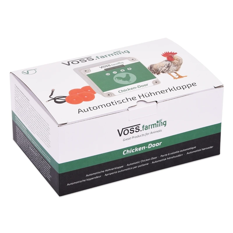 SET VOSS.farming Chicken-Door + Hühnerklappe, Alu 220 X 330mm + Solar-Akku 12 SET VOSS.farming Chicken-Door + Hühnerklappe, Alu 220 X 330mm + Solar-Akku – Bild 10