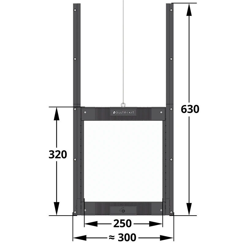 SET VOSS.farming Poultry Kit - Automatische Hühnertür, Verriegelbare Hühnerklappe 250 X 320mm 11 SET VOSS.farming Poultry Kit - Automatische Hühnertür, Verriegelbare Hühnerklappe 250 X 320mm – Bild 9