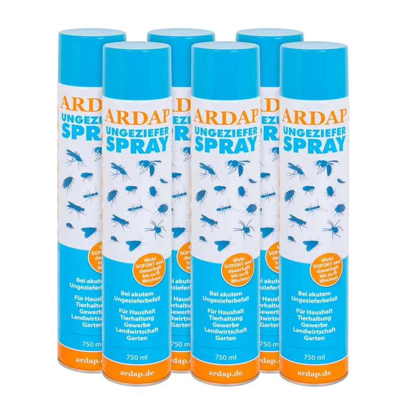 6x ARDAP Ungezieferspray, 750ml 3 6x ARDAP Ungezieferspray, 750ml