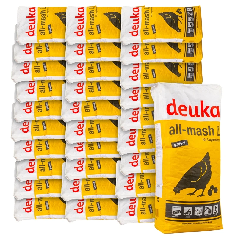 Palette Deuka All-mash L Mehl Gekörnt, Legehennenfutter 30 X 25kg 3 Palette Deuka All-mash L Mehl Gekörnt, Legehennenfutter 30 X 25kg