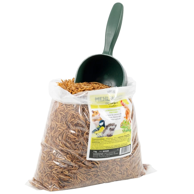 VOSS.vital "Mehlwürmer" Getrocknet, Leckerbissen Mit Hohem Proteingehalt, 1kg 7 VOSS.vital "Mehlwürmer" Getrocknet, Leckerbissen Mit Hohem Proteingehalt, 1kg – Bild 5