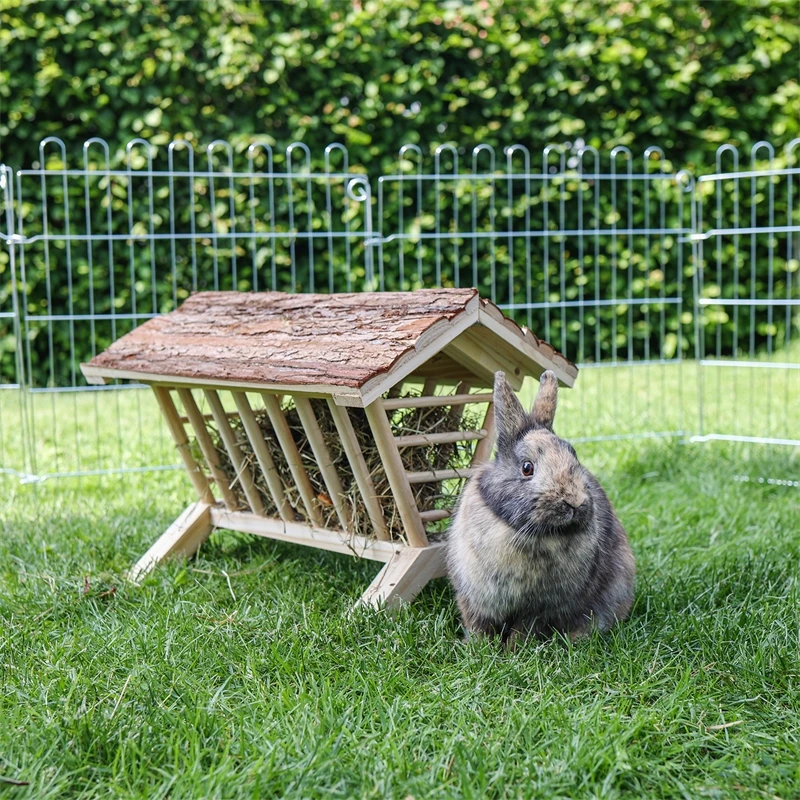 Heuraufe Kleintier Futterraufe Aus Holz 4 Heuraufe Kleintier Futterraufe Aus Holz – Bild 2