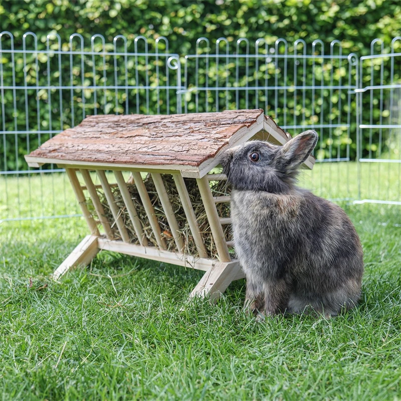 Heuraufe Kleintier Futterraufe Aus Holz 5 Heuraufe Kleintier Futterraufe Aus Holz – Bild 3