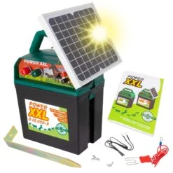 "POWER XXL B 12.000-S" Weidezaungerät Mit Solarmodul (9V, 12V)