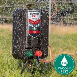 "Power XXL A1000" - Starkes 12V Weidezaungerät, Mittlere Einzäunungen -Optimal Ranchzaun Geschäft 570610 akku batteriegeraet power xxl a1000 spitzwassergeschuetzt