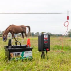"Power XXL A1000" - Starkes 12V Weidezaungerät, Mittlere Einzäunungen -Optimal Ranchzaun Geschäft 570610 weidezaungeraet betrieb ueber 12v akku