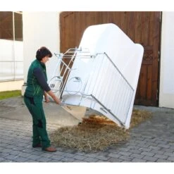 KERBL "CalfHouse Master Plus", Kälberiglu Mit Leichter Umzäunung -Optimal Ranchzaun Geschäft 580100 04 calfhouse hitzebestaendig kalbzucht kaelberzucht kalbhuette